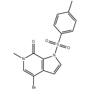 4-bromo-6-metylo-1-tosylo-1H-pirolo[2,3-c]pirydyna-7(6H)-on Nr CAS :1445993-87-2