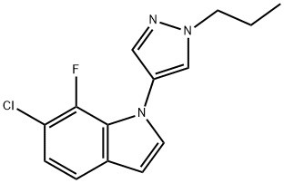6-Chloro-7-fluoro-1-(1-propyl-1H-pirazol-4-ilo)-1H-indol Nr CAS : 1782070-67-0